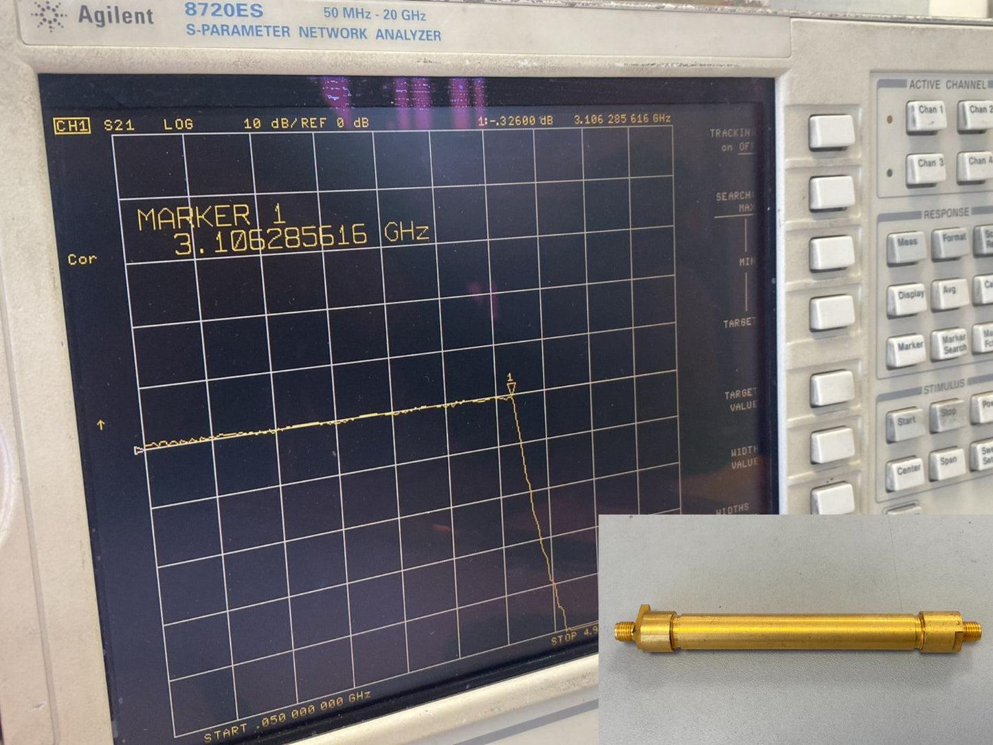 Low Pass Filter 3.1 GHz 0dB Loss 10333