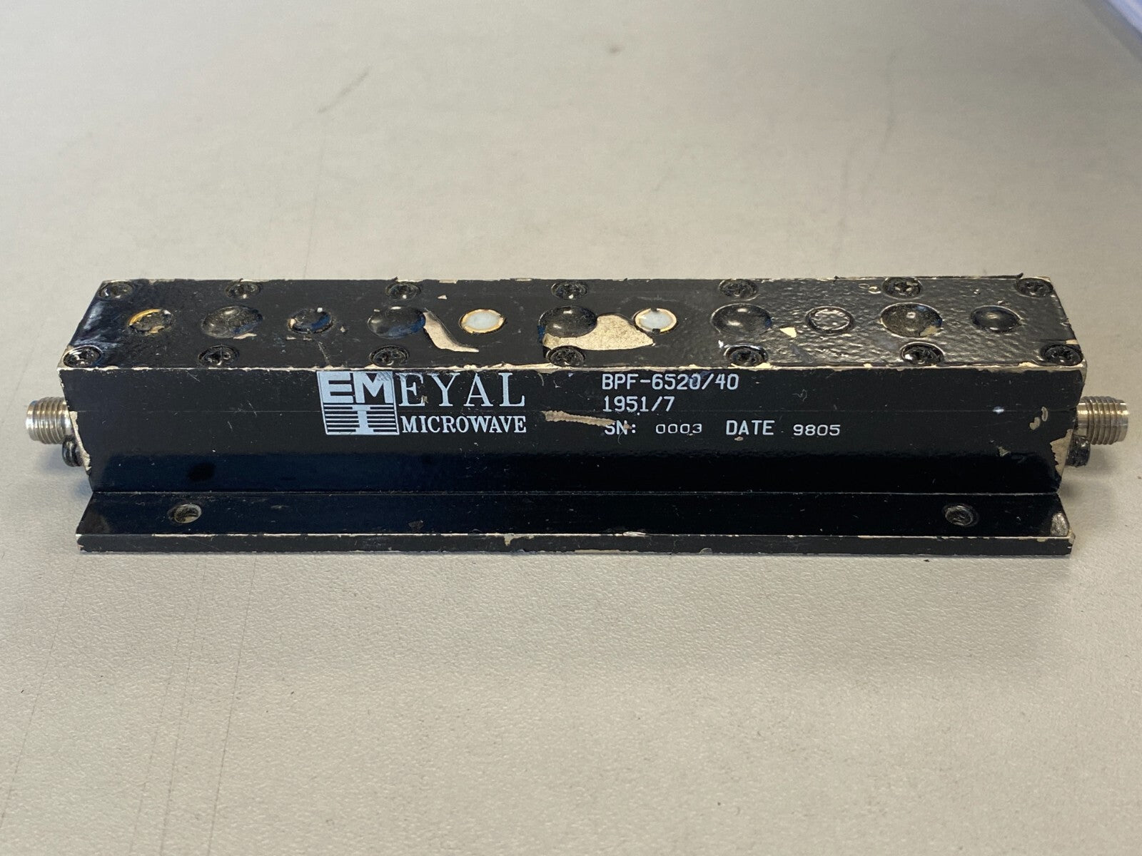 Band Pass Filter 6.5 GHz 40 MHz BW