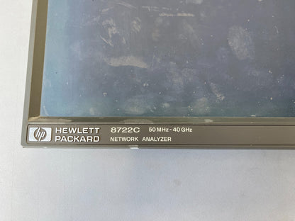 Agilent 8722C Panel with 08753-60091
