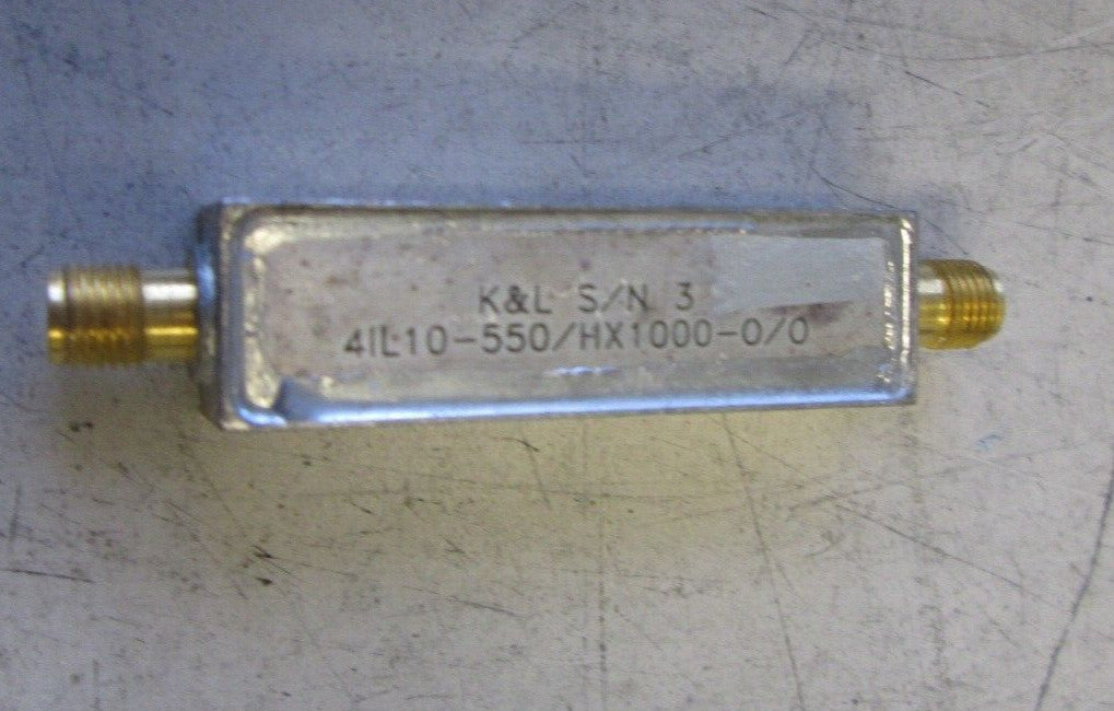 K&L 4IL10-550 Low Pass Filter DC-650 MHz