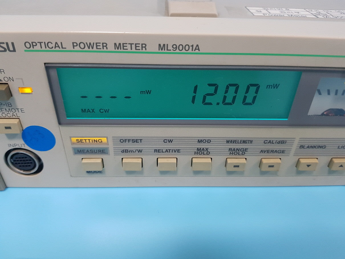 ANRITSU ML9001A Optical Power Meter