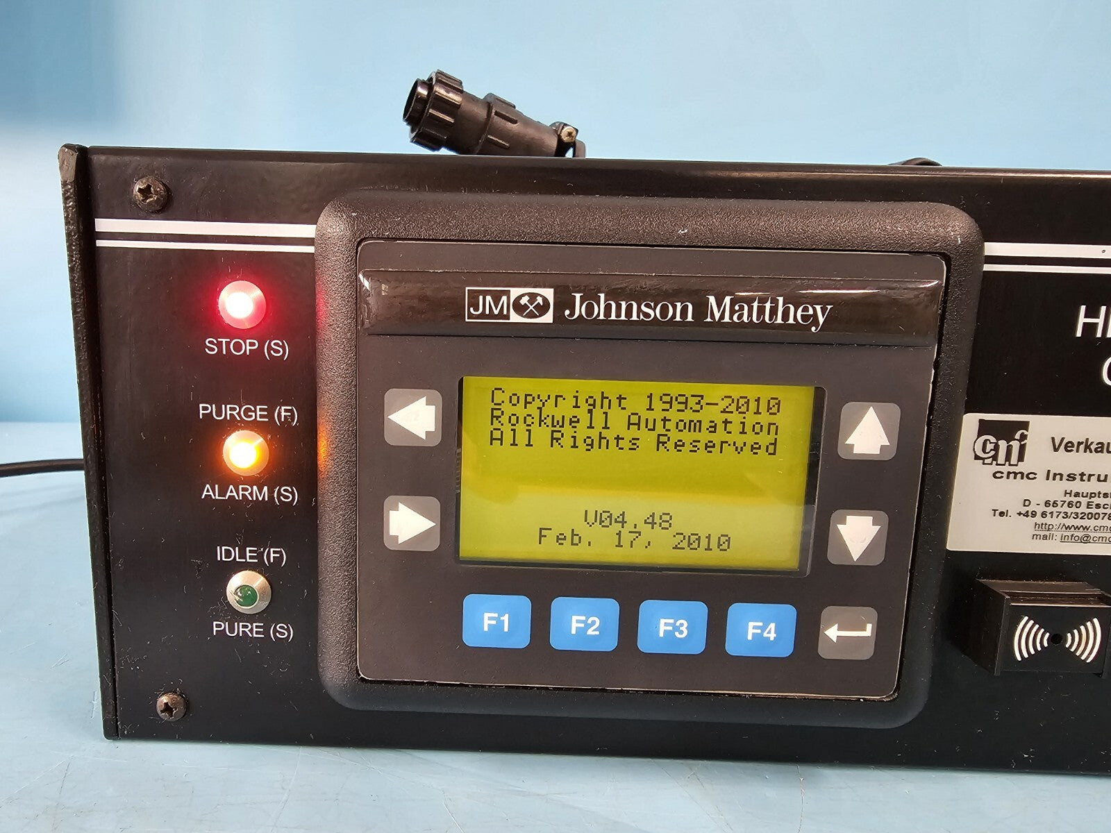 Johnson Matthey HP-480 V-Purge Control Module Hydrogen