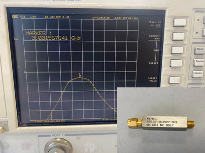 Band Pass Filter 3 GHz Center Frequency 820 MHz BW