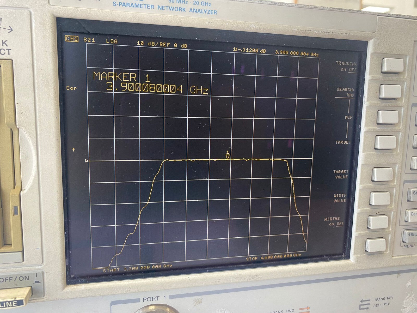 K&L Band Pass Filter CF 3.9GHz 700MHz