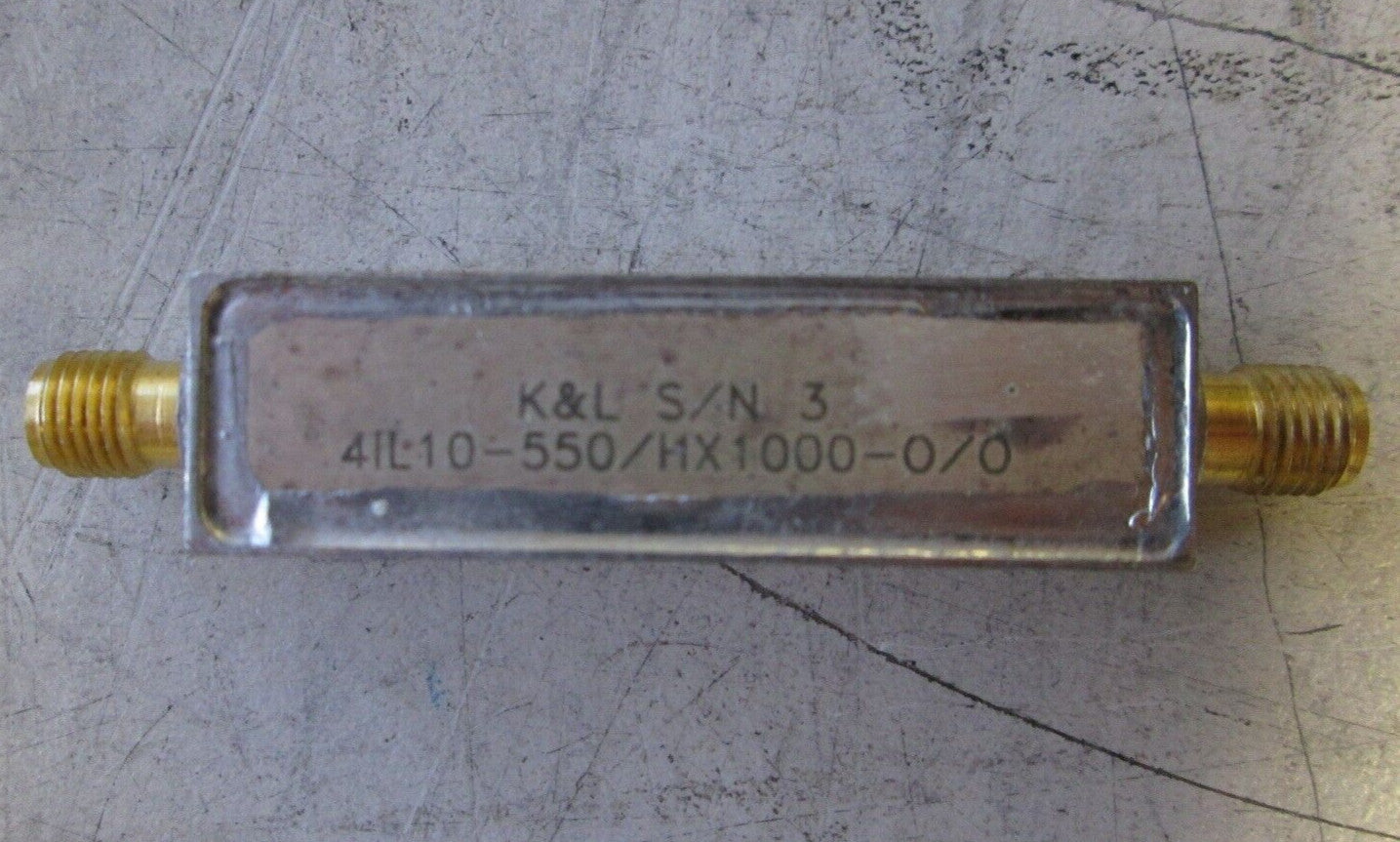 K&L 4IL10-550 Low Pass Filter DC-650 MHz