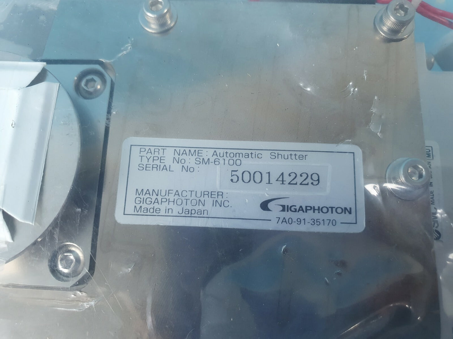 Gigaphoton SM-6100 Automatic Shutter