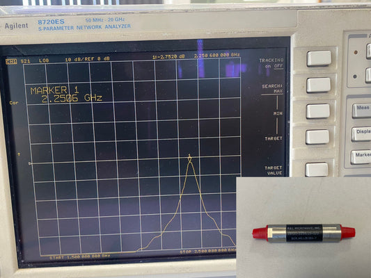 K&L Band Pass Filter 2.25 GHz 19 MHz BW 2dB Loss