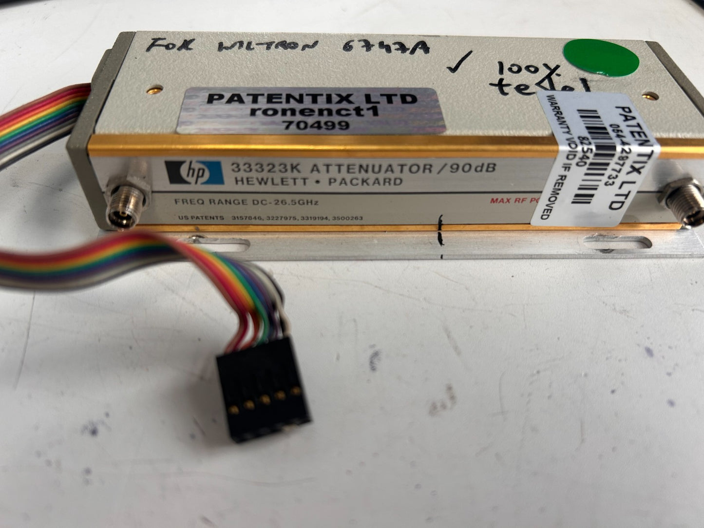 Agilent 33323K 90dB Attenuator for 6747A