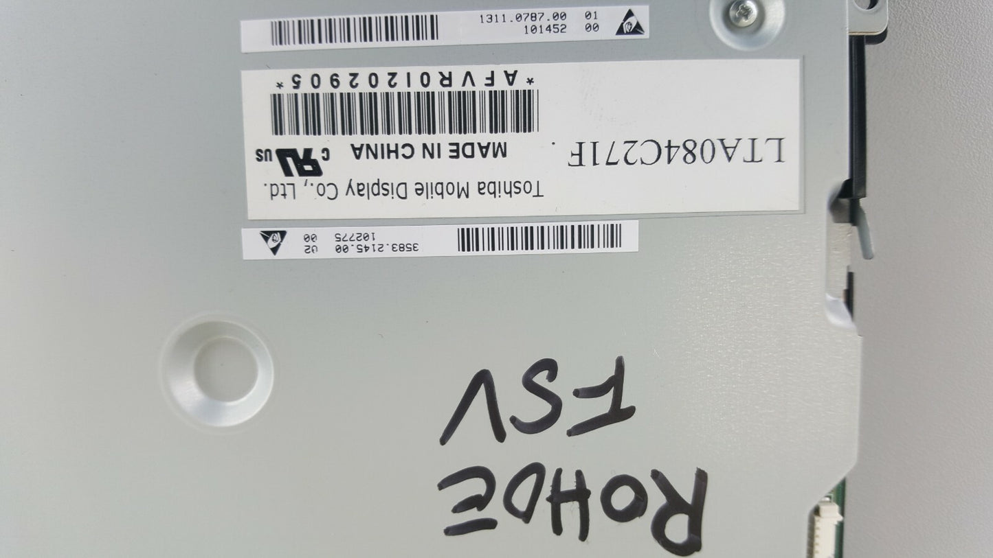 Rohde LCD 1311.0787.00 Touch Panel