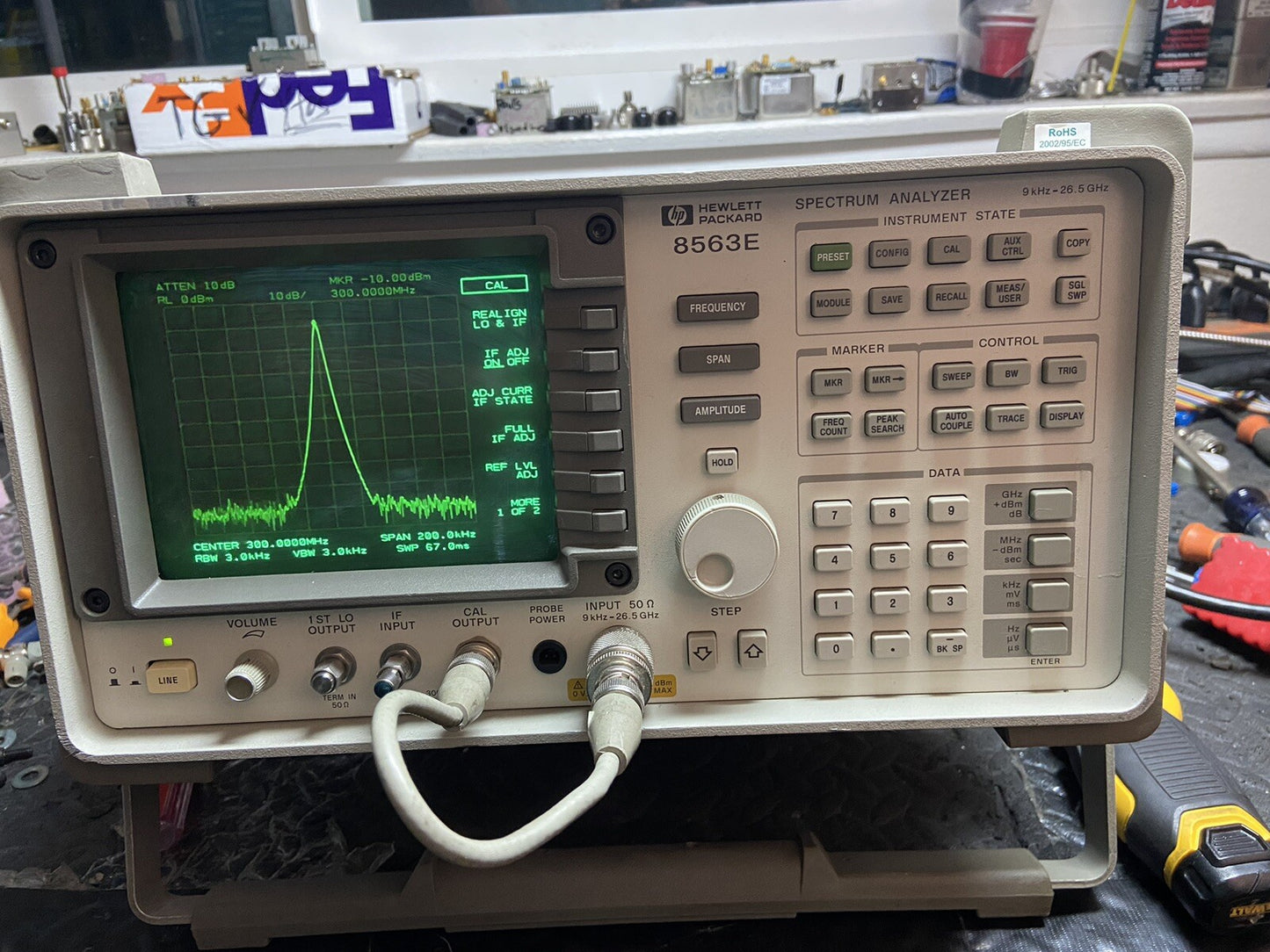 HP Agilent 8563E Spectrum Analyzer 26.9/50GHz Mixers