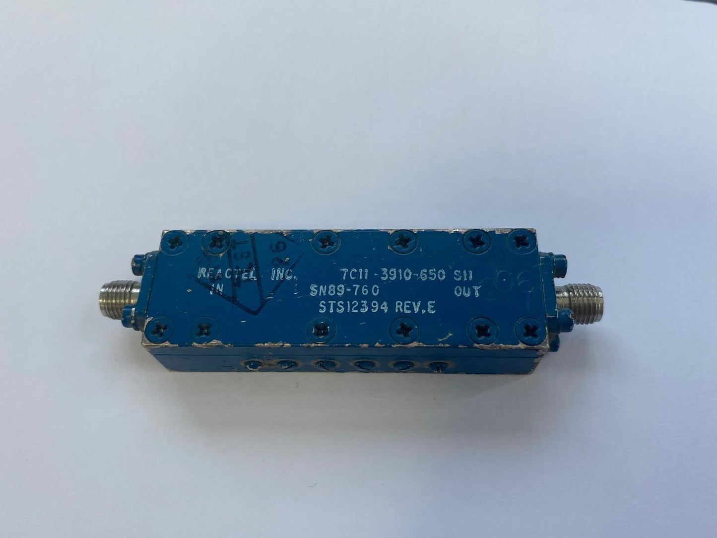 Band Pass Filter 3.9 GHz 650 MHz 7C11-3910-650