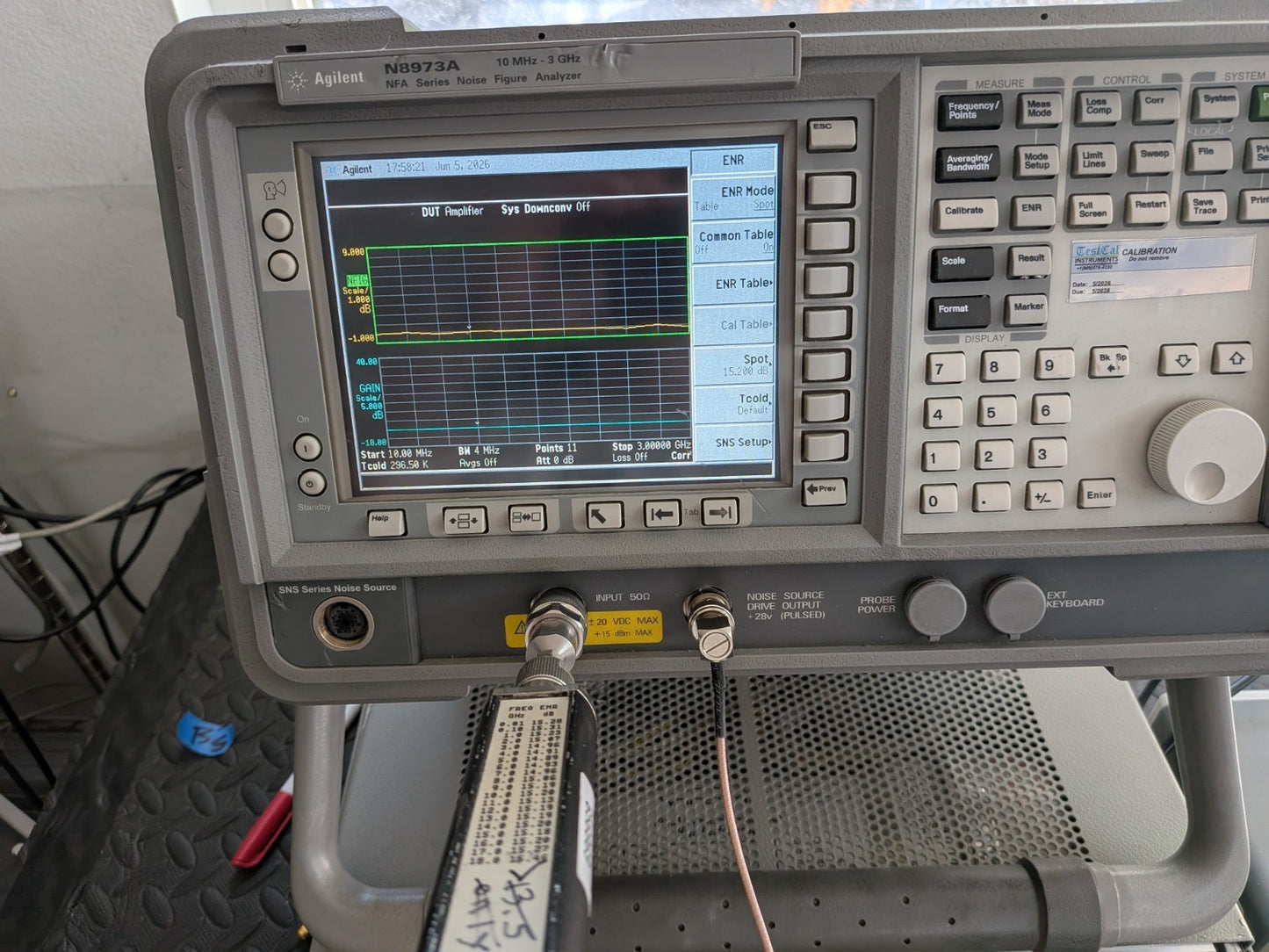 HP Agilent Keysight N8973A Noise Figure Analyzer 3GHz