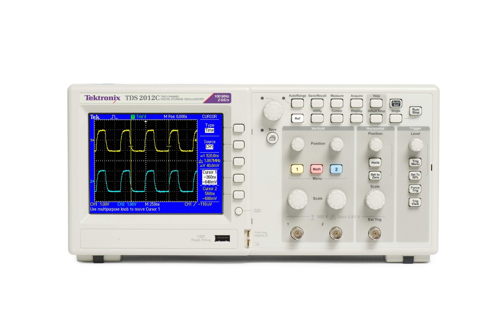 Tektronix TDS2012C 100 MHz Digital Storage Oscilloscope (Pre-Owned)