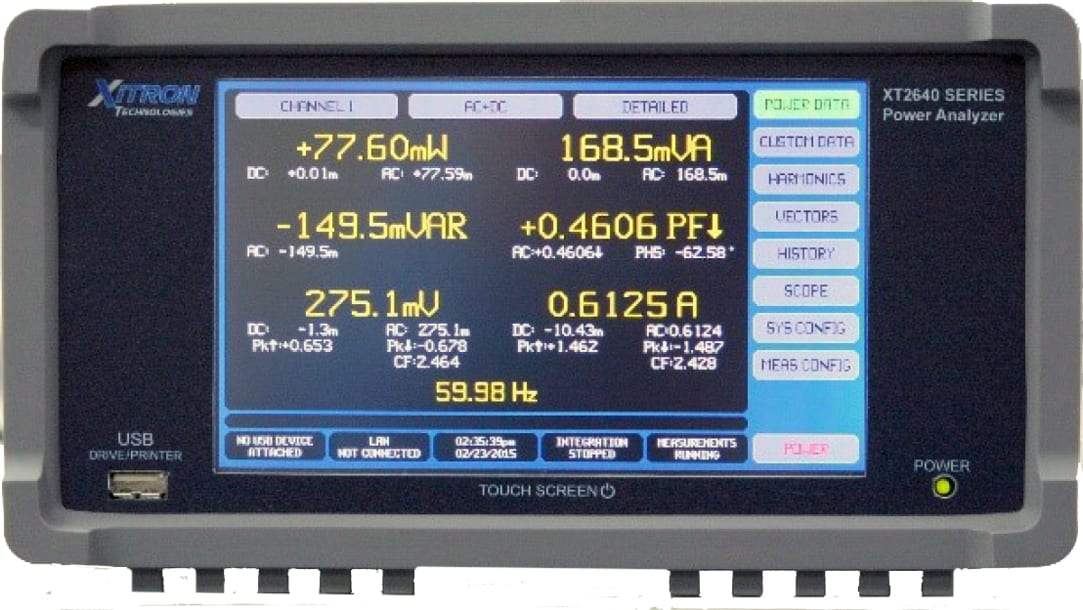 Xitron XT2640AH-4CH Power Analyzer (New)
